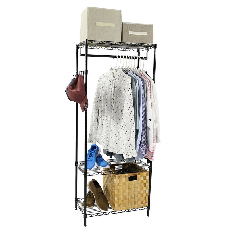 Apollo Hardware 24'' Rolling Clothes Rack & Reviews Wayfair